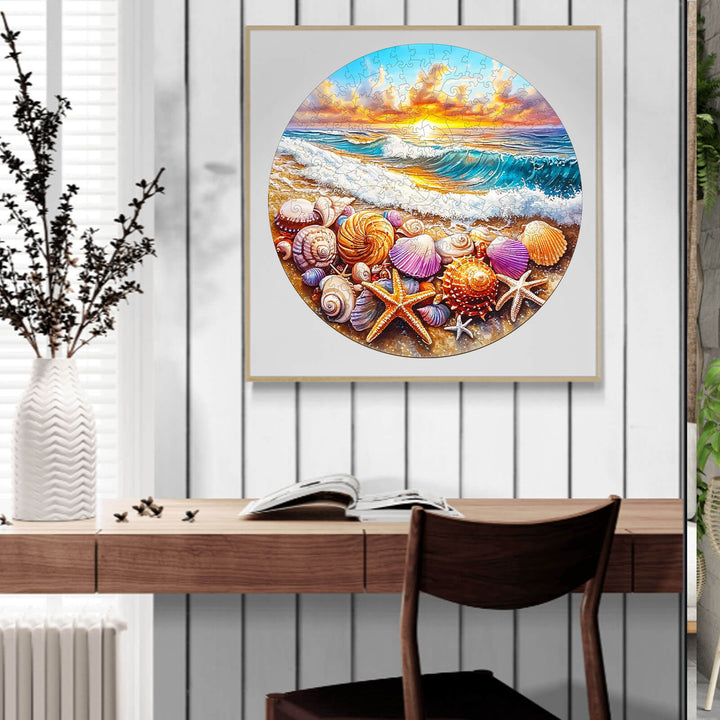 Ocean and Shells-1 Wooden Jigsaw Puzzle - Woodbests