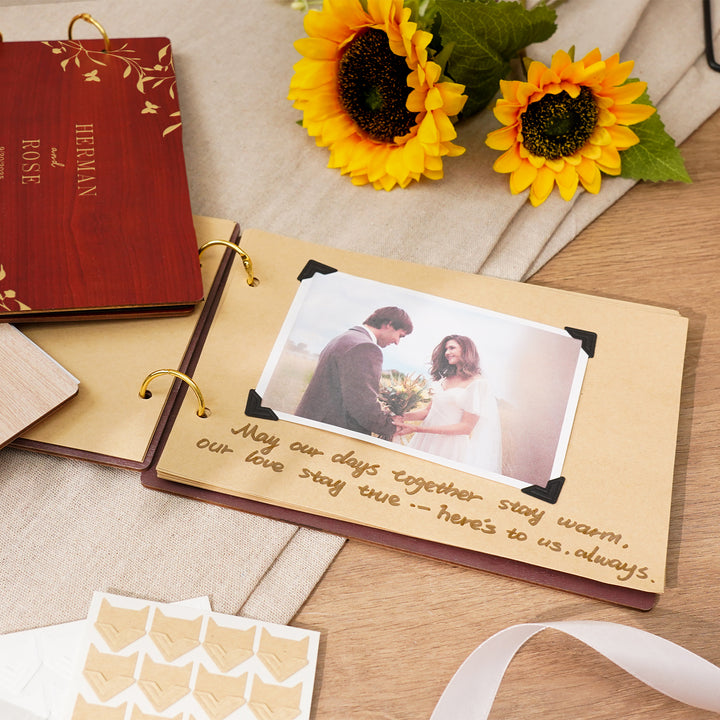 Wooden Wedding Guest Book - Photo Album - Wedding Decor