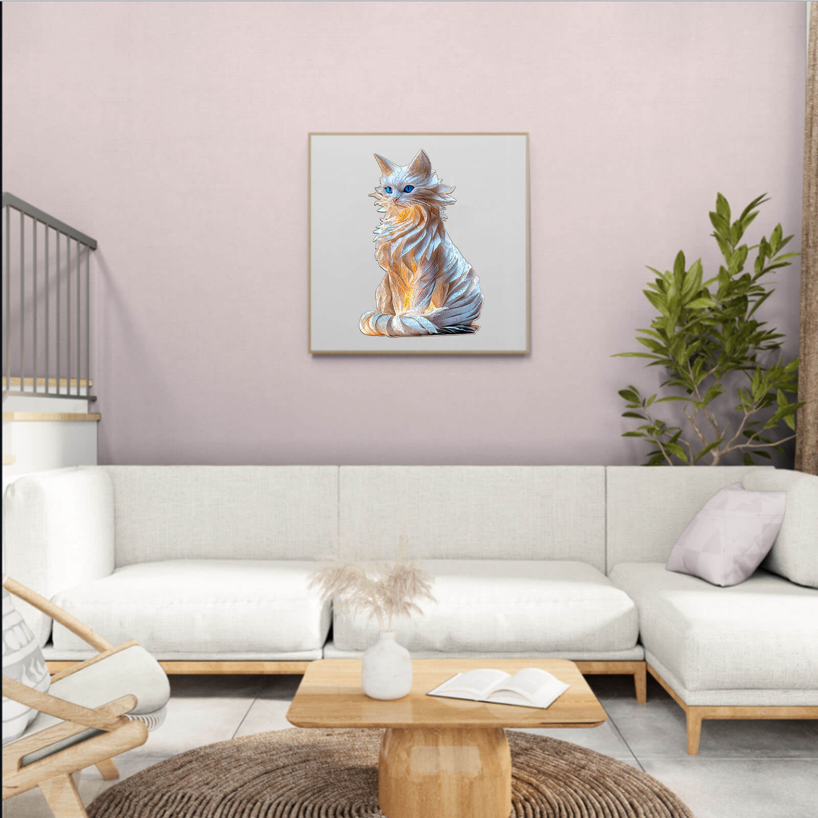 Edles Katzen-Holzpuzzle