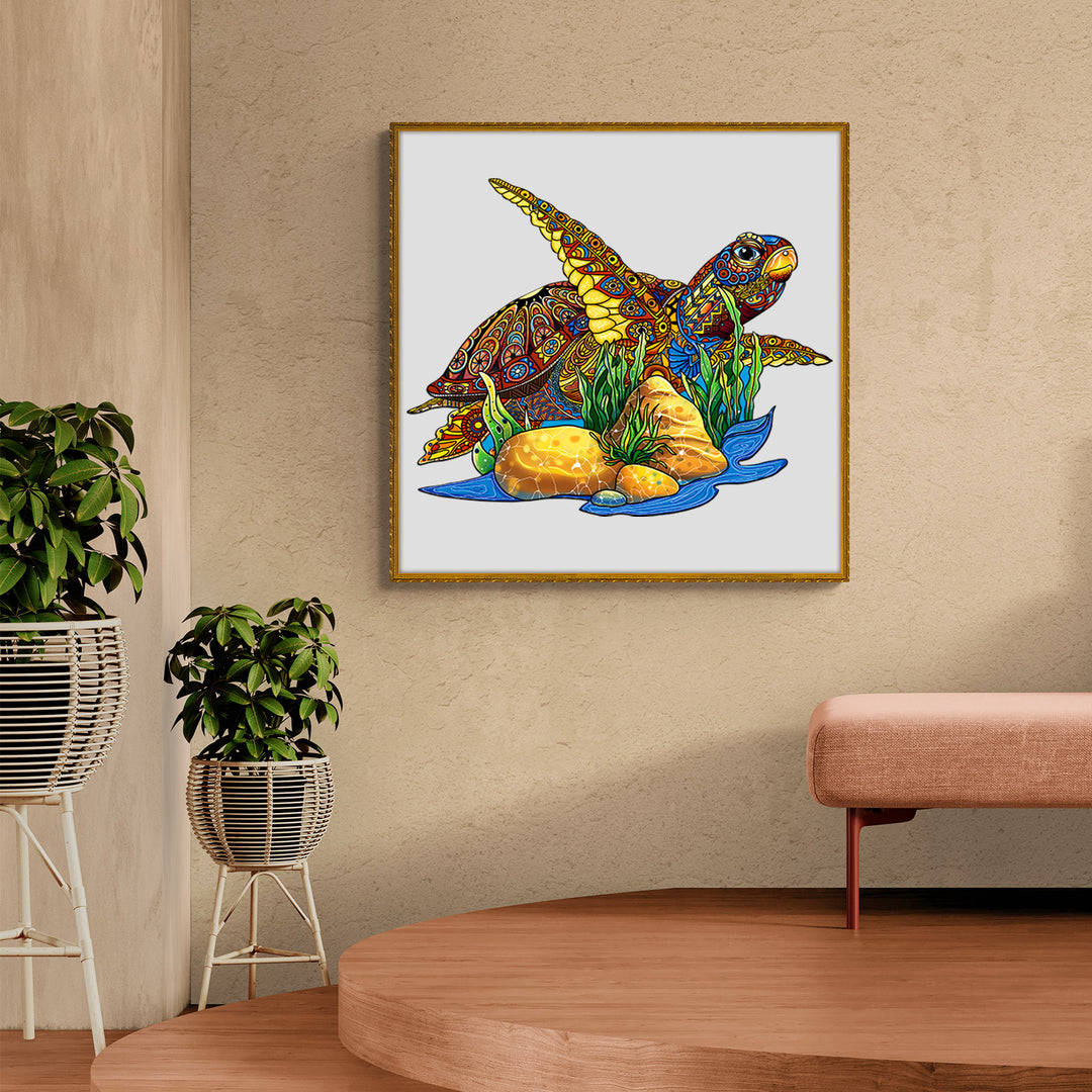 Free Turtle Wooden Jigsaw Puzzle