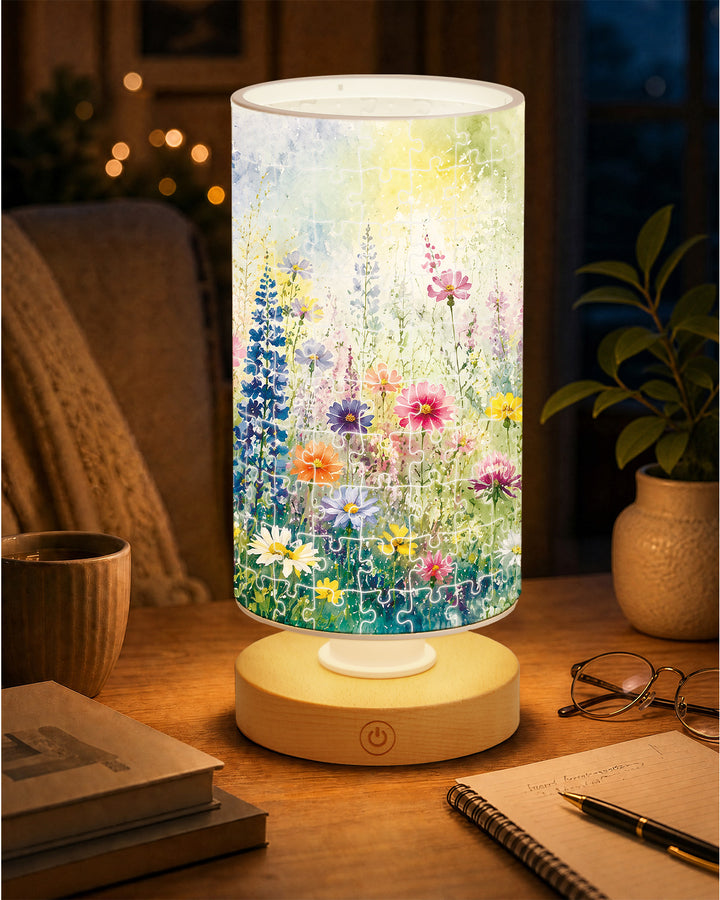DIY Dimmable Acrylic Puzzle Lamp - Colorful Garden