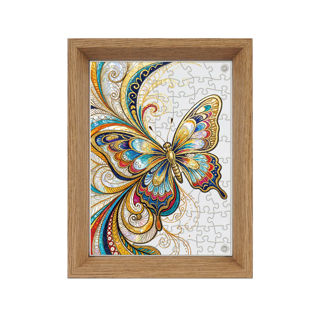Double Sided Acrylic Jigsaw -Blossoms and Butterfli
