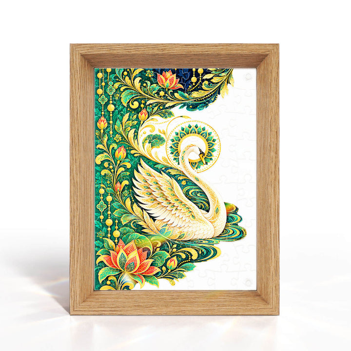 Double-Sided Acrylic Puzzle - Swan Serenity