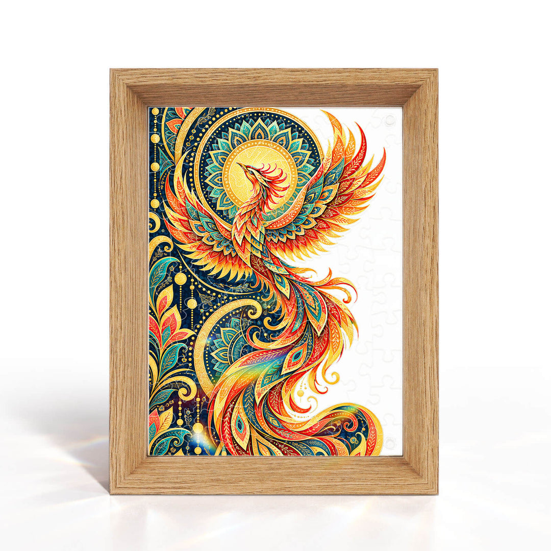 Double-Sided Acrylic Puzzle - Phoenix Rebirth
