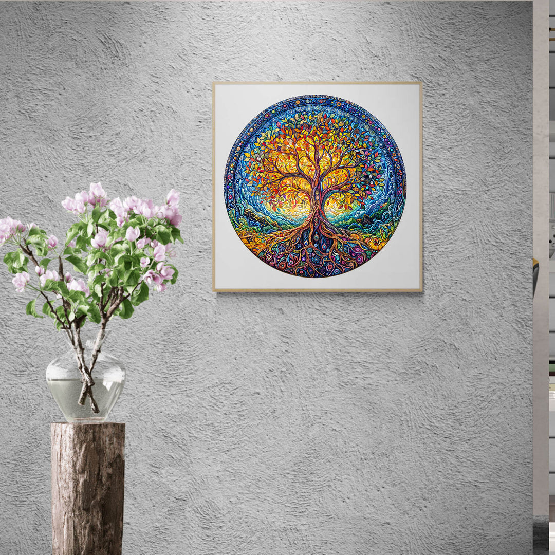 Natural Tree of Life Wooden Jigsaw Puzzle