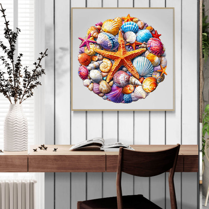 Colorful Shells Wooden Jigsaw Puzzle