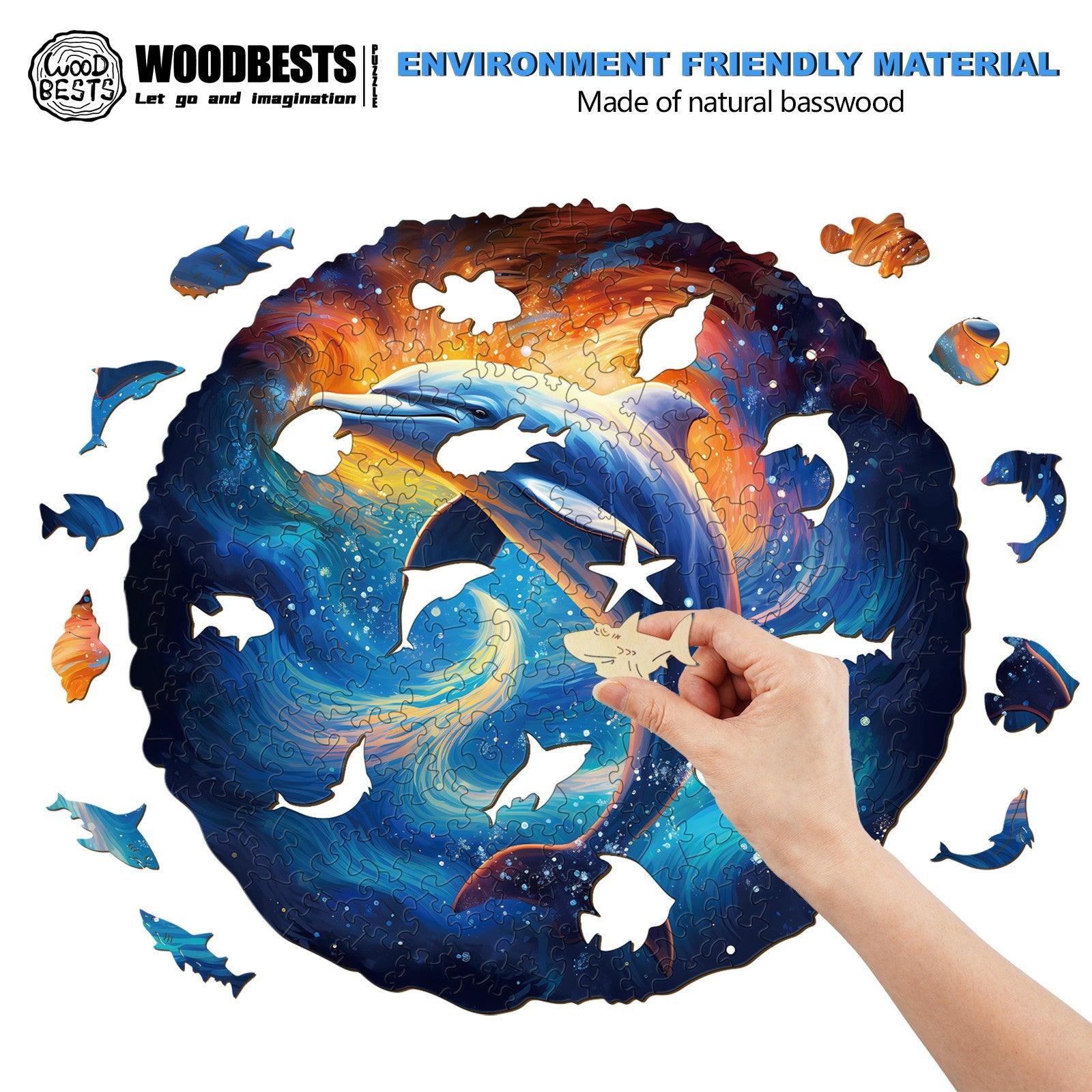 Dream Dolphin Wooden Jigsaw Puzzle
