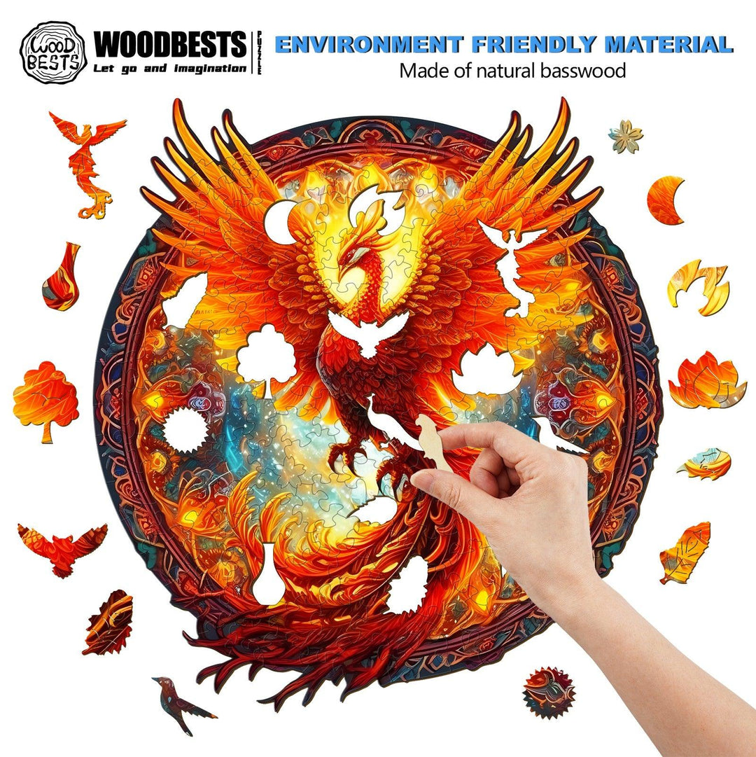 Phoenix Wooden Jigsaw Puzzle-Woodbests