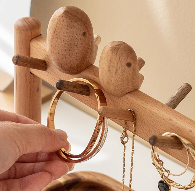 Bird Shape Wooden Shelf