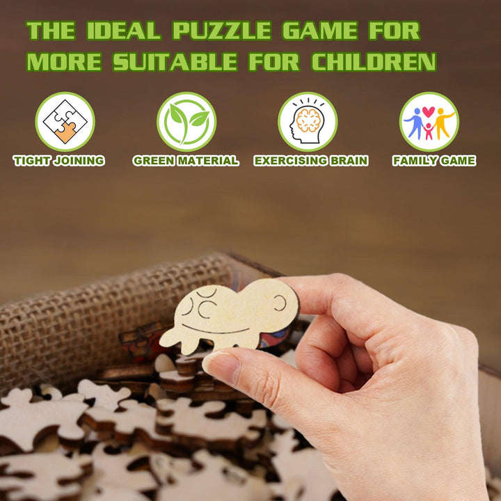 Cute Turtle Children's Wooden Jigsaw Puzzle
