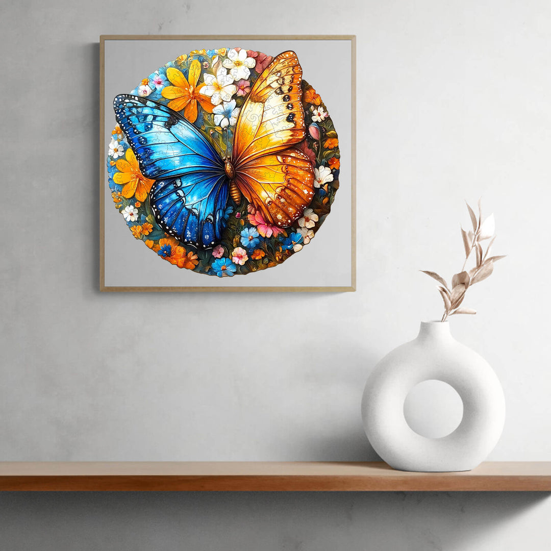 Yin Yang Butterfly Wooden Jigsaw Puzzle