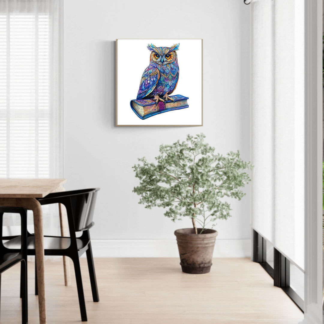 Elegant Owl Wooden Jigsaw Puzzle