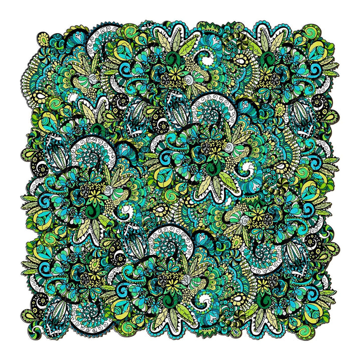 Tropical Illusion Wooden Jigsaw Puzzle -- By Artist Lori Anne McKague