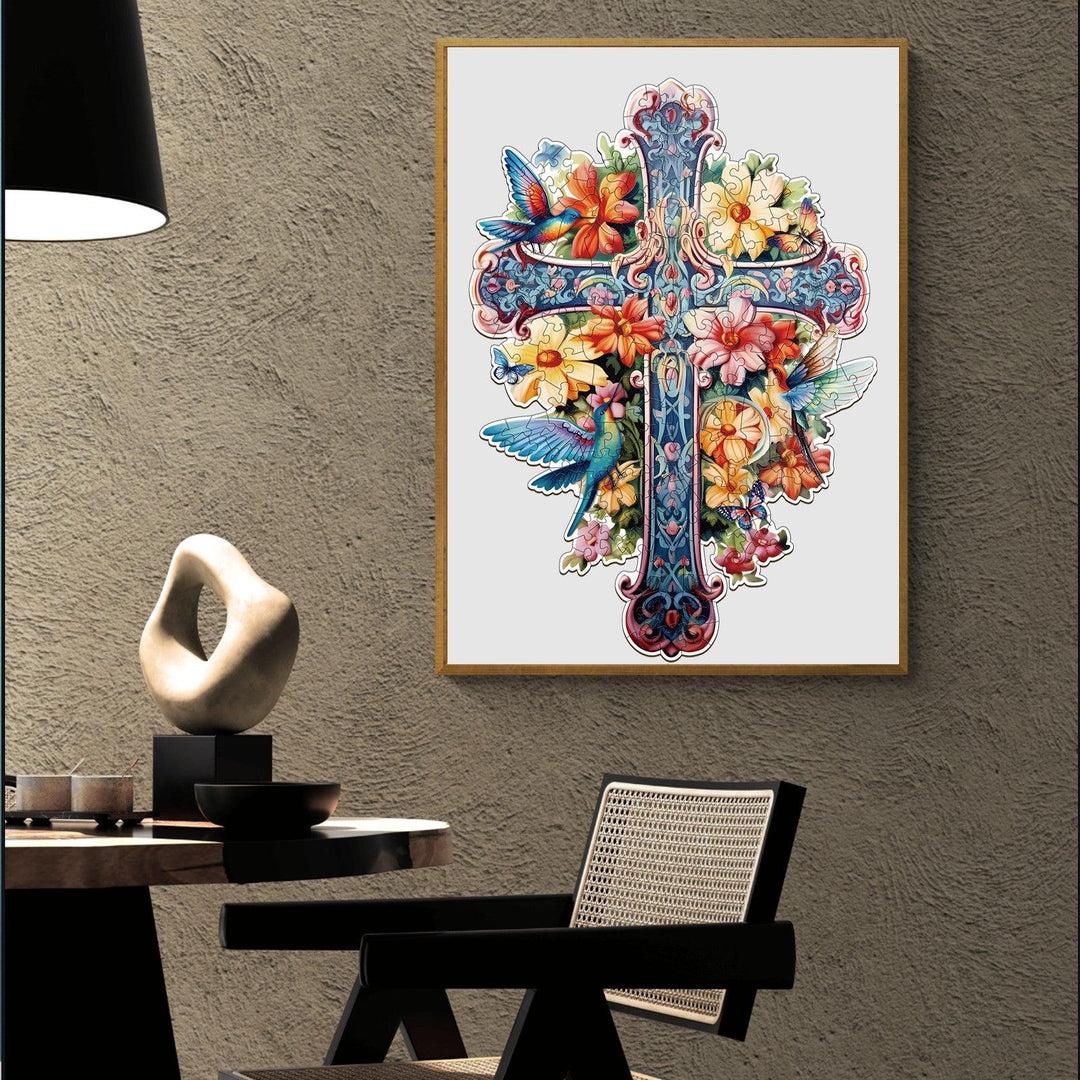 blessing cross-1 Wooden Jigsaw Puzzle
