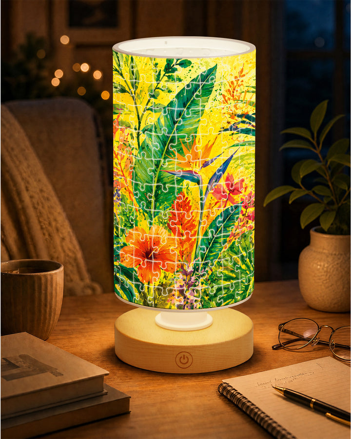 DIY Dimmable Acrylic Puzzle Lamp -Tropical Reverie