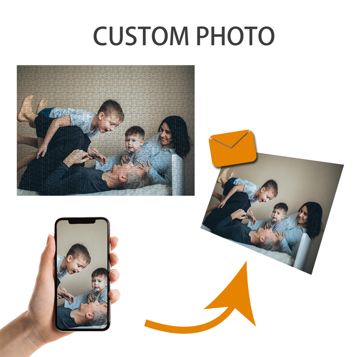 500/1000-piece Custom Photo Jigsaw Puzzle For Family - By Woodbests