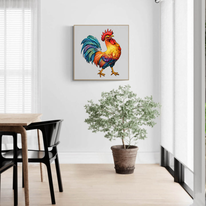 Gallic Chicken Wooden Jigsaw Puzzle