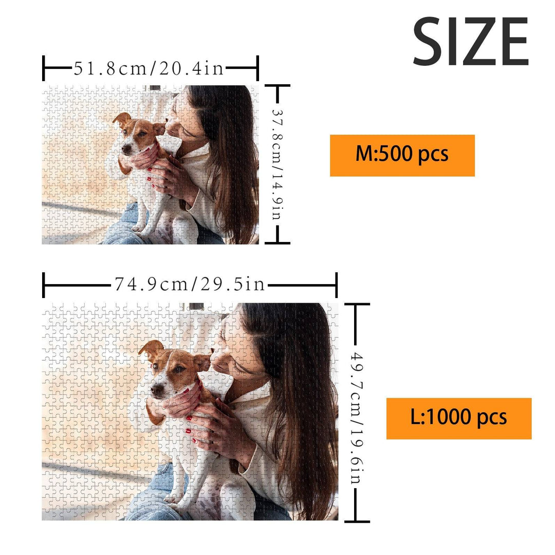 Puzzle photo personnalisé pour animaux de compagnie de 500/1 000 pièces