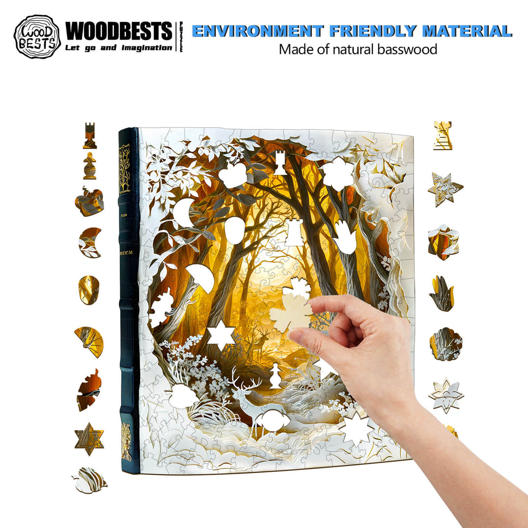 3D  Silent forest Wooden Jigsaw Puzzle