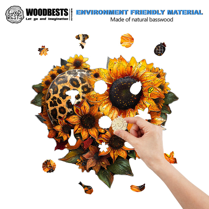 Sunflower Wooden Jigsaw Puzzle - Woodbests