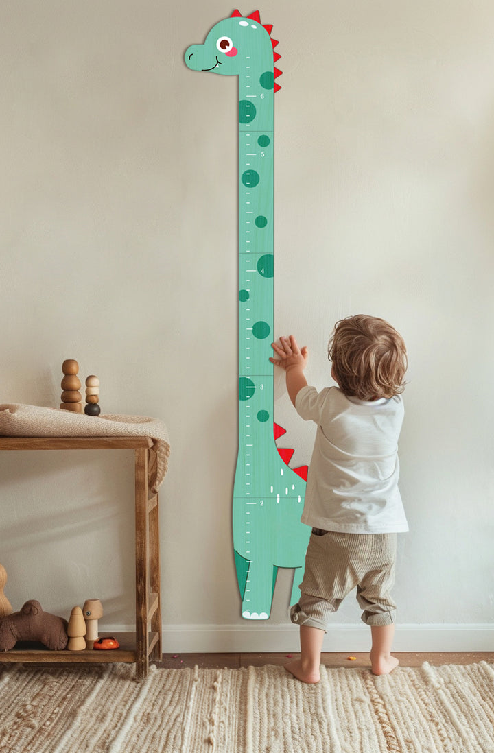 Personalized Wooden Dinosaur Growth Chart Ruler Clearance Sale