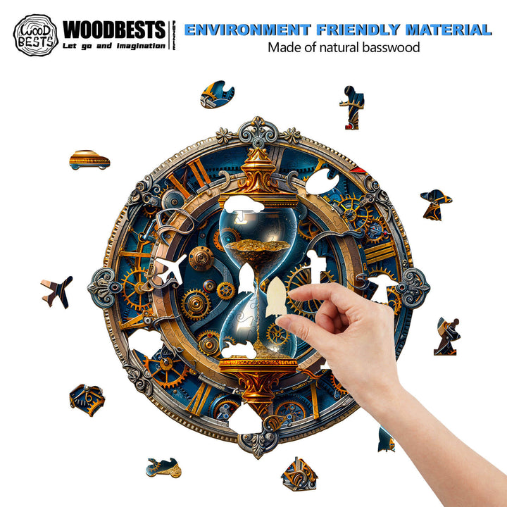 Mechanical hourglass  Wooden Jigsaw Puzzle