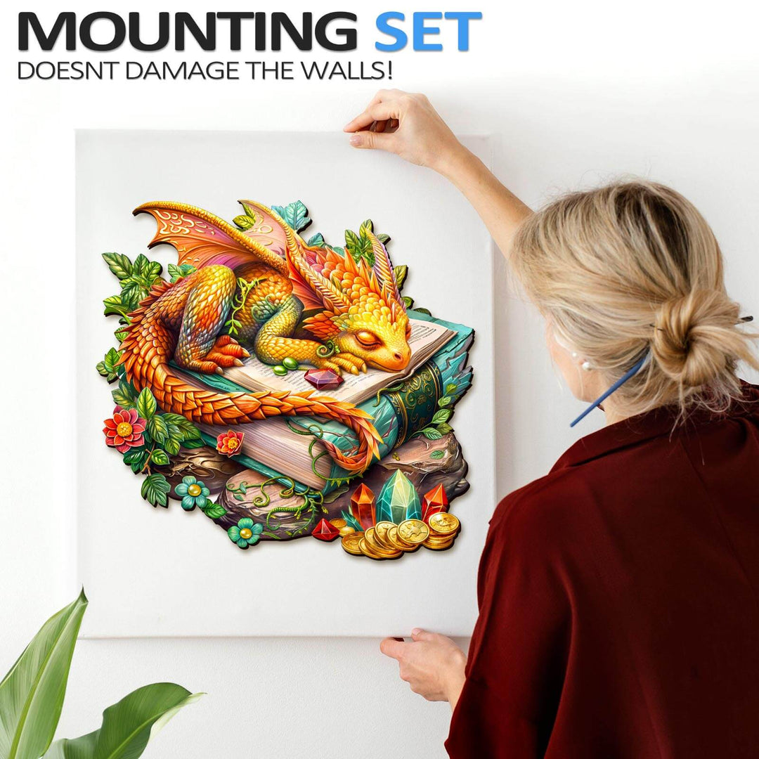 Sleeping Dragon Wooden Jigsaw Puzzle