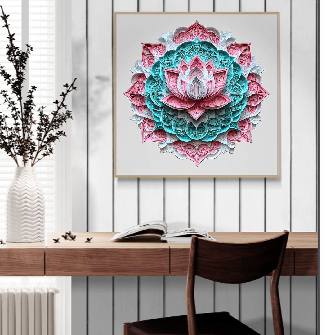 3D Mandala Lotus-1 Wooden Jigsaw Puzzle