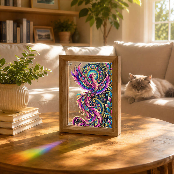 Double-Sided Acrylic Puzzle - Phoenix Rebirth