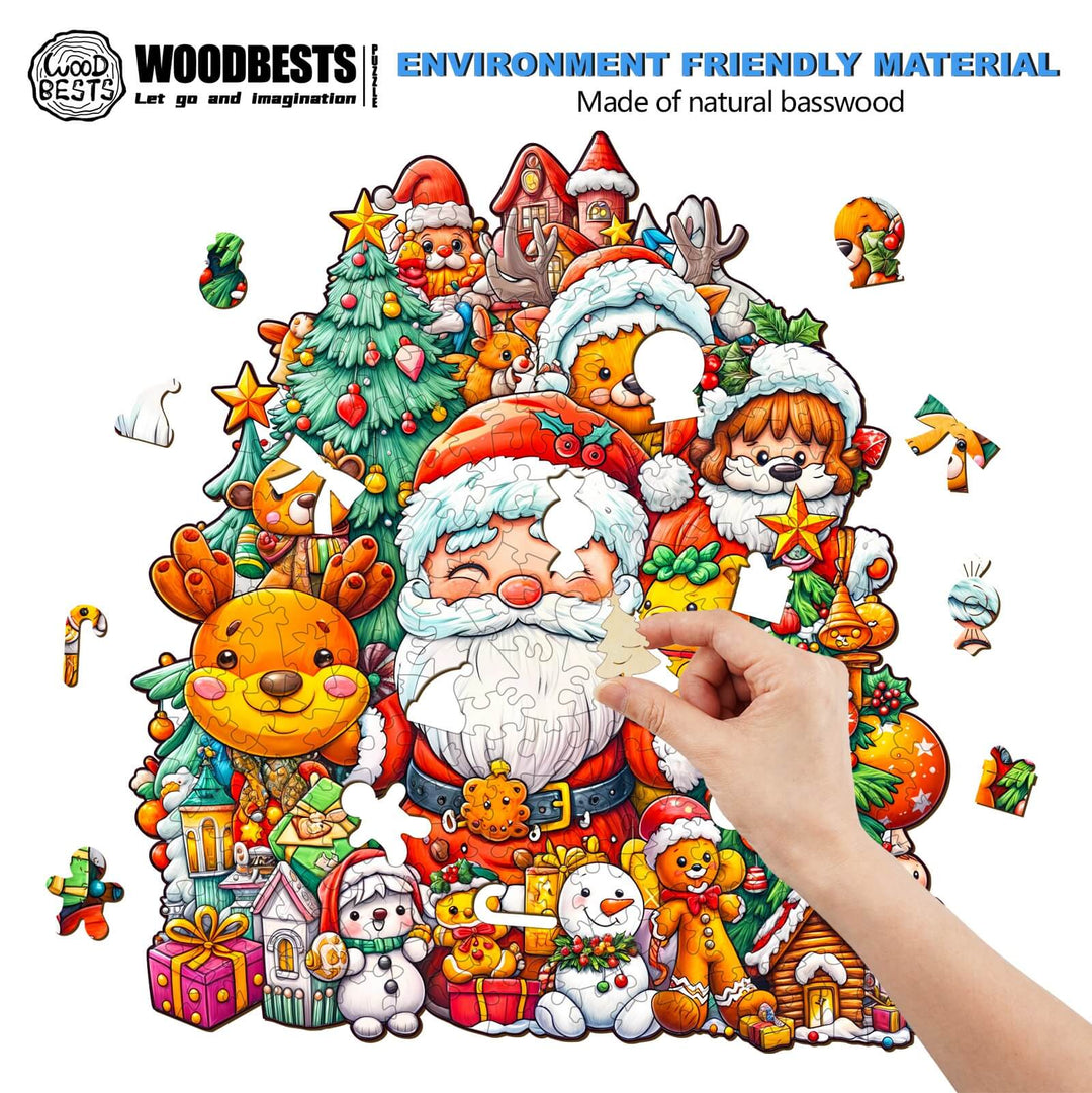 Christmas Cheer-2 Wooden Jigsaw Puzzle - Woodbests