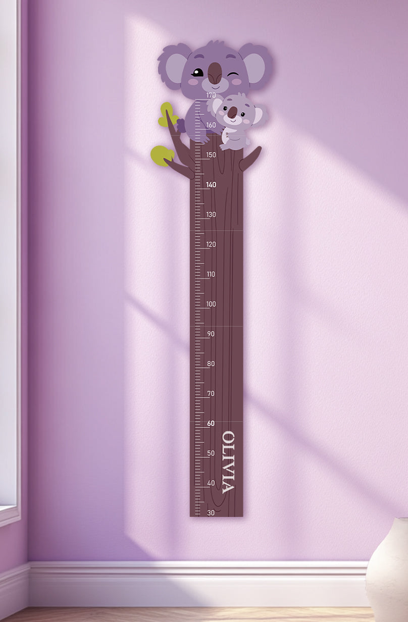 Personalized Wooden Koala Growth Chart Ruler