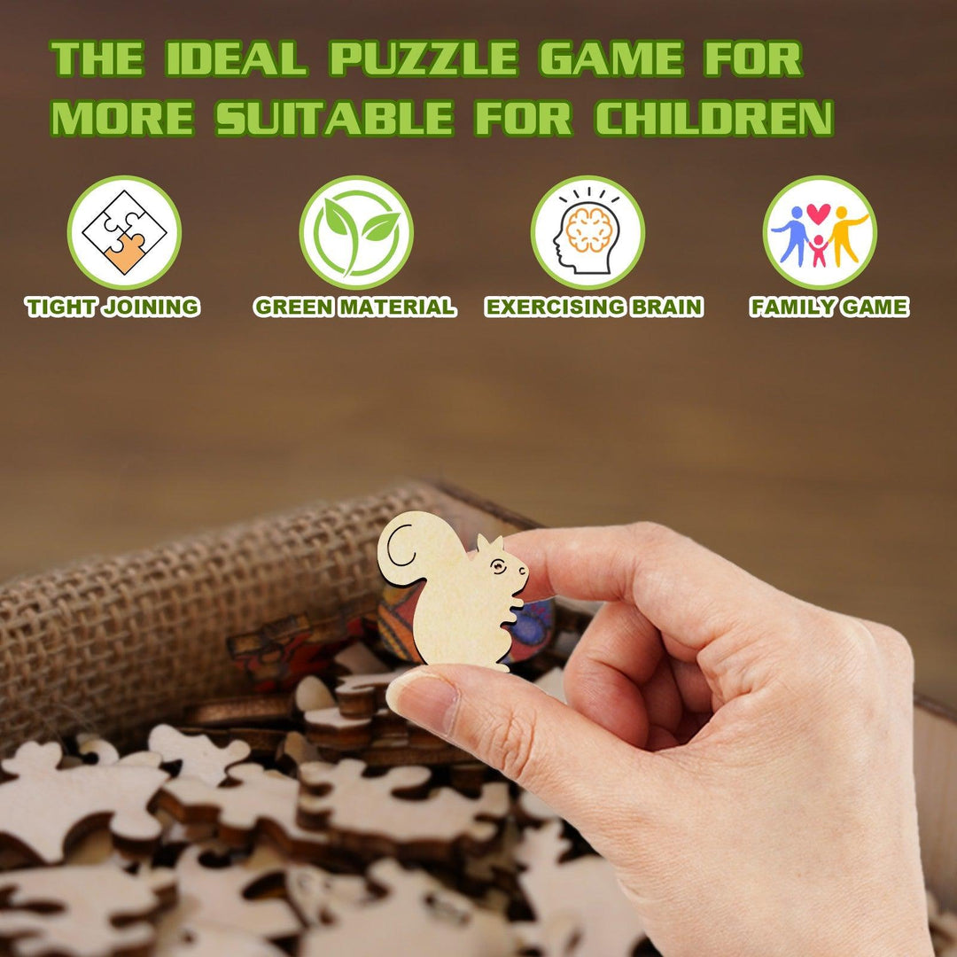 Cute Squirrel Children's Wooden Jigsaw Puzzle