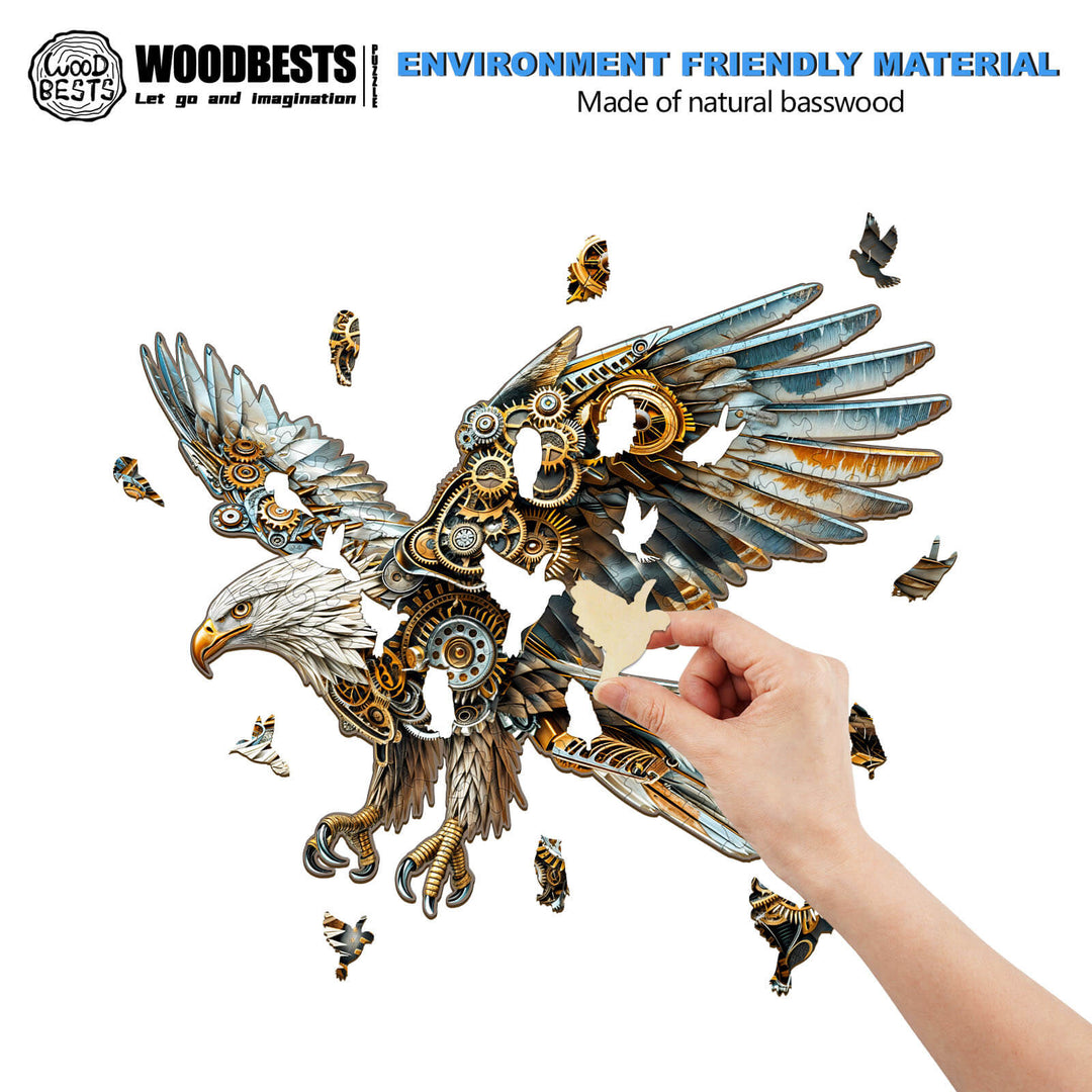 Mechanical Eagle Wooden Jigsaw Puzzle - Woodbests