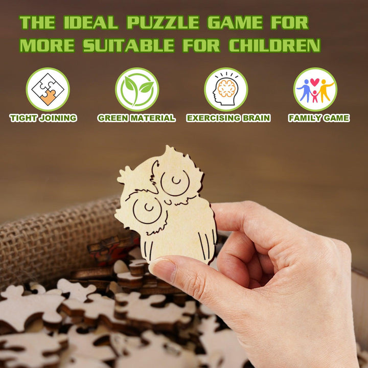 Cute Owl Children's Wooden Jigsaw Puzzle
