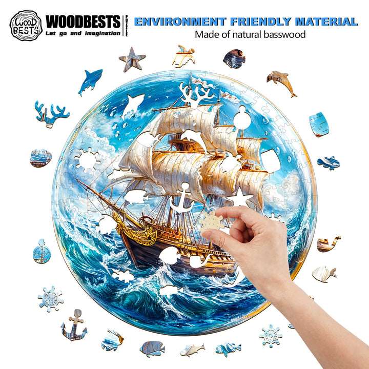 Ship of Hope Wooden Jigsaw Puzzle - Woodbests