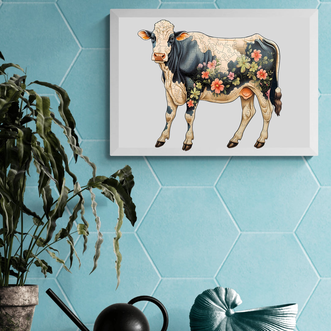 Dairy Cattle Wooden Jigsaw Puzzle