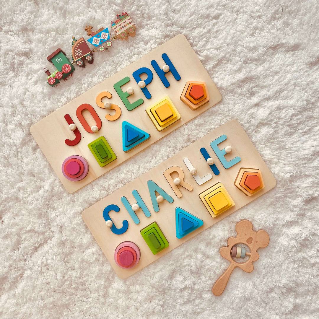 Personalized Wooden Baby Name Stacking Toy