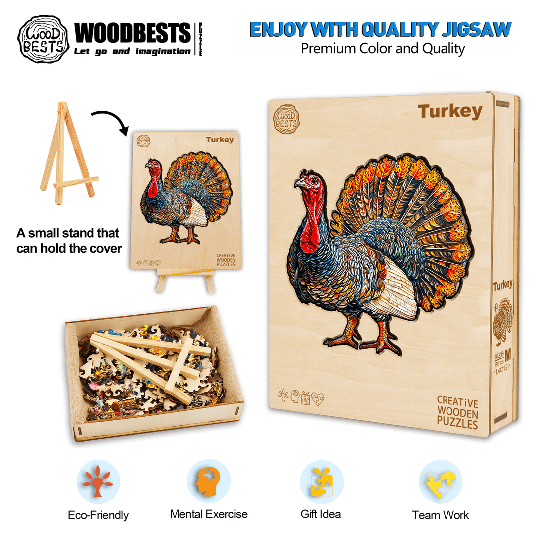 Turkey Wooden Jigsaw Puzzle - Woodbests