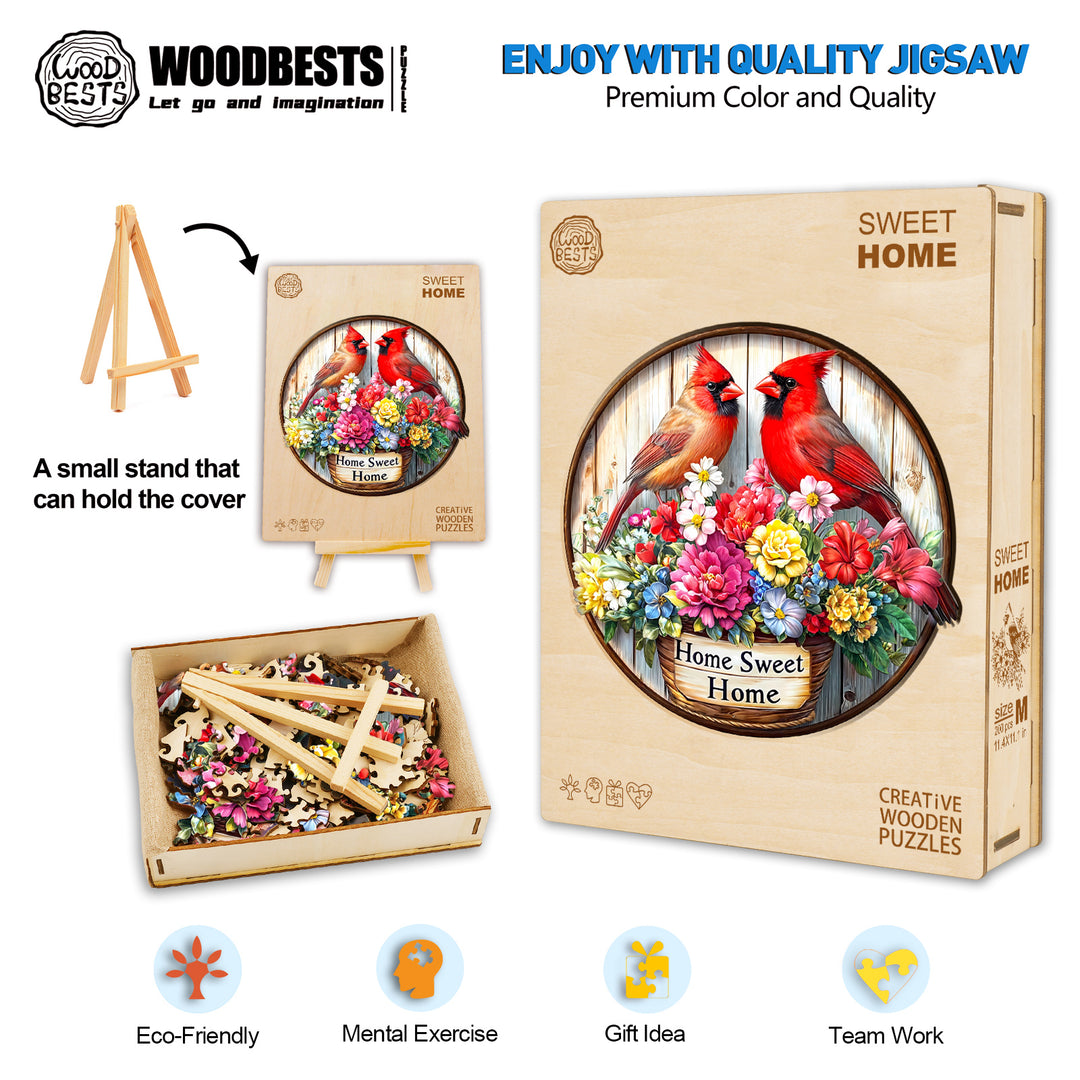 Sweet Home Wooden Jigsaw Puzzle