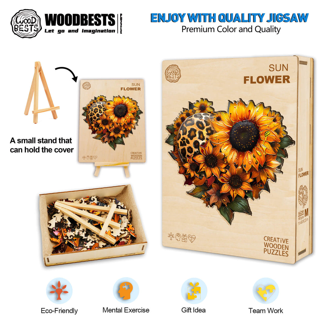 Sunflower Wooden Jigsaw Puzzle