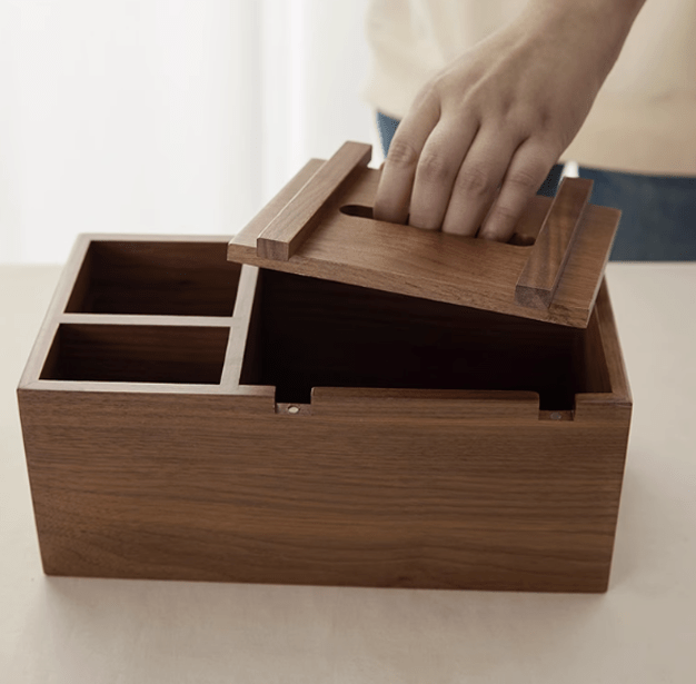 Wooden Multifunctional Tissue Box