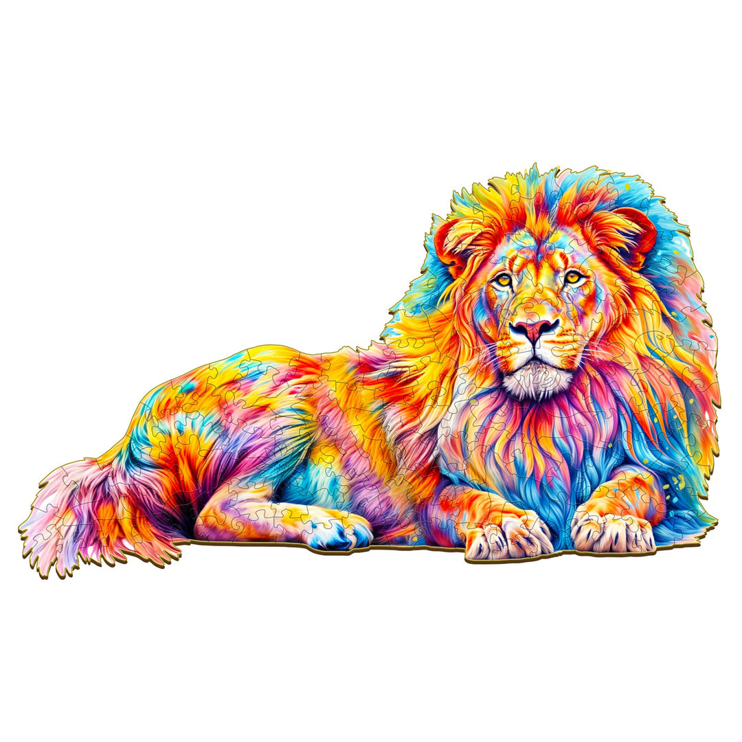 Lion Wooden Jigsaw Puzzle-Woodbests