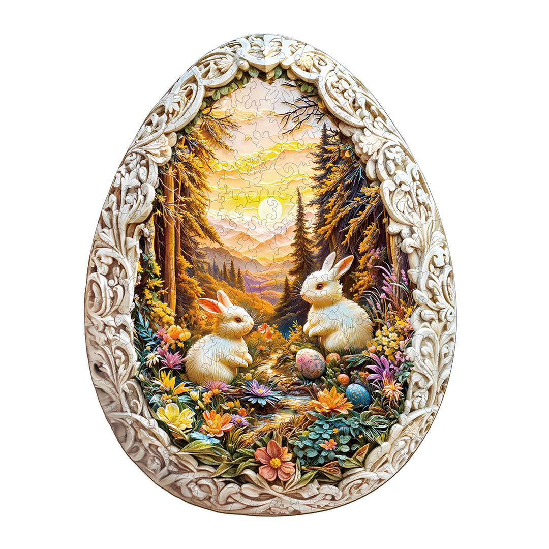 Wonderland Easter-4 Wooden Jigsaw Puzzle