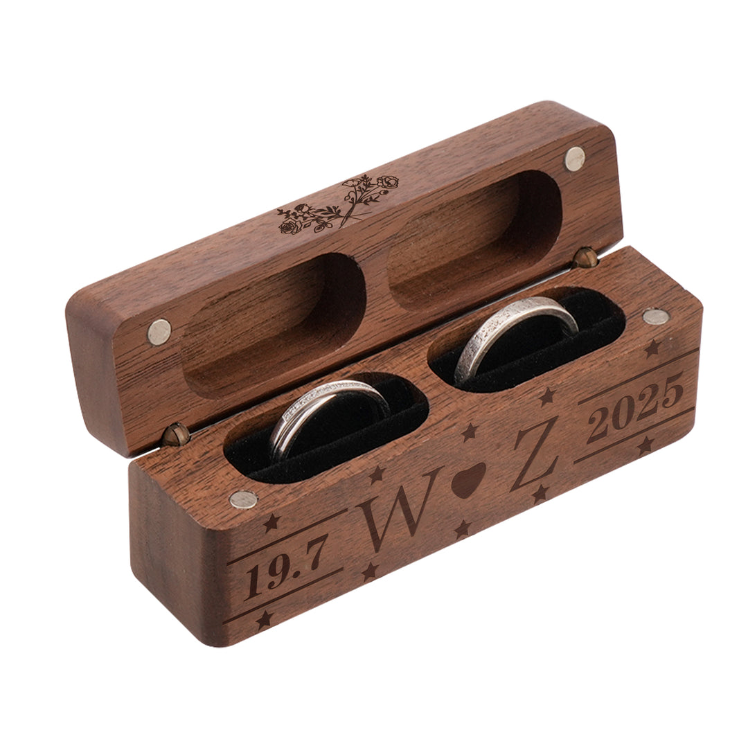 Custom Engraved Heirloom Ring Box