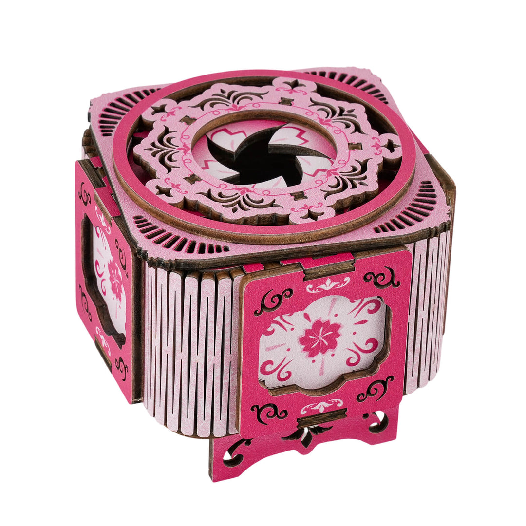 Cherry Blossom Pink – 3D Music Ring Box