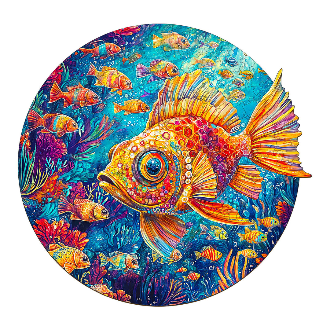 Just Keep Swimming  Wooden Jigsaw Puzzle