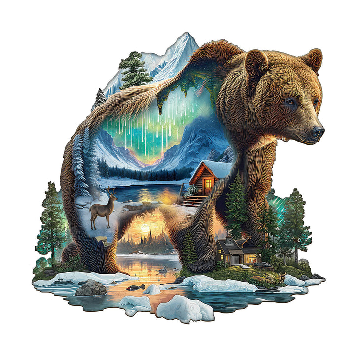 Aurora Bear Wooden Jigsaw Puzzle