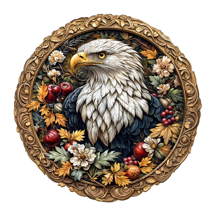 Retro Eagle Wooden Jigsaw Puzzle