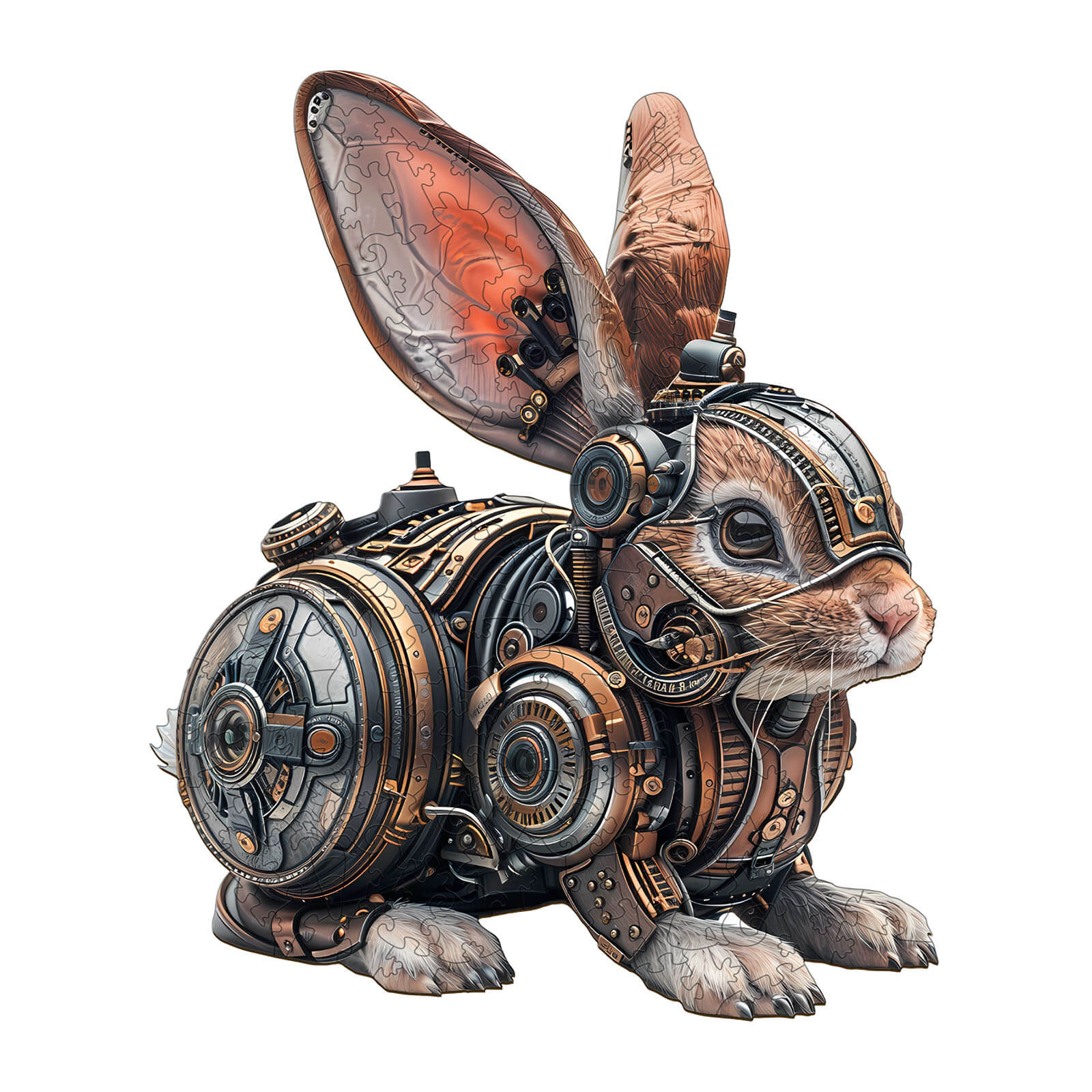 Mechanical rabbit Wooden Jigsaw Puzzle