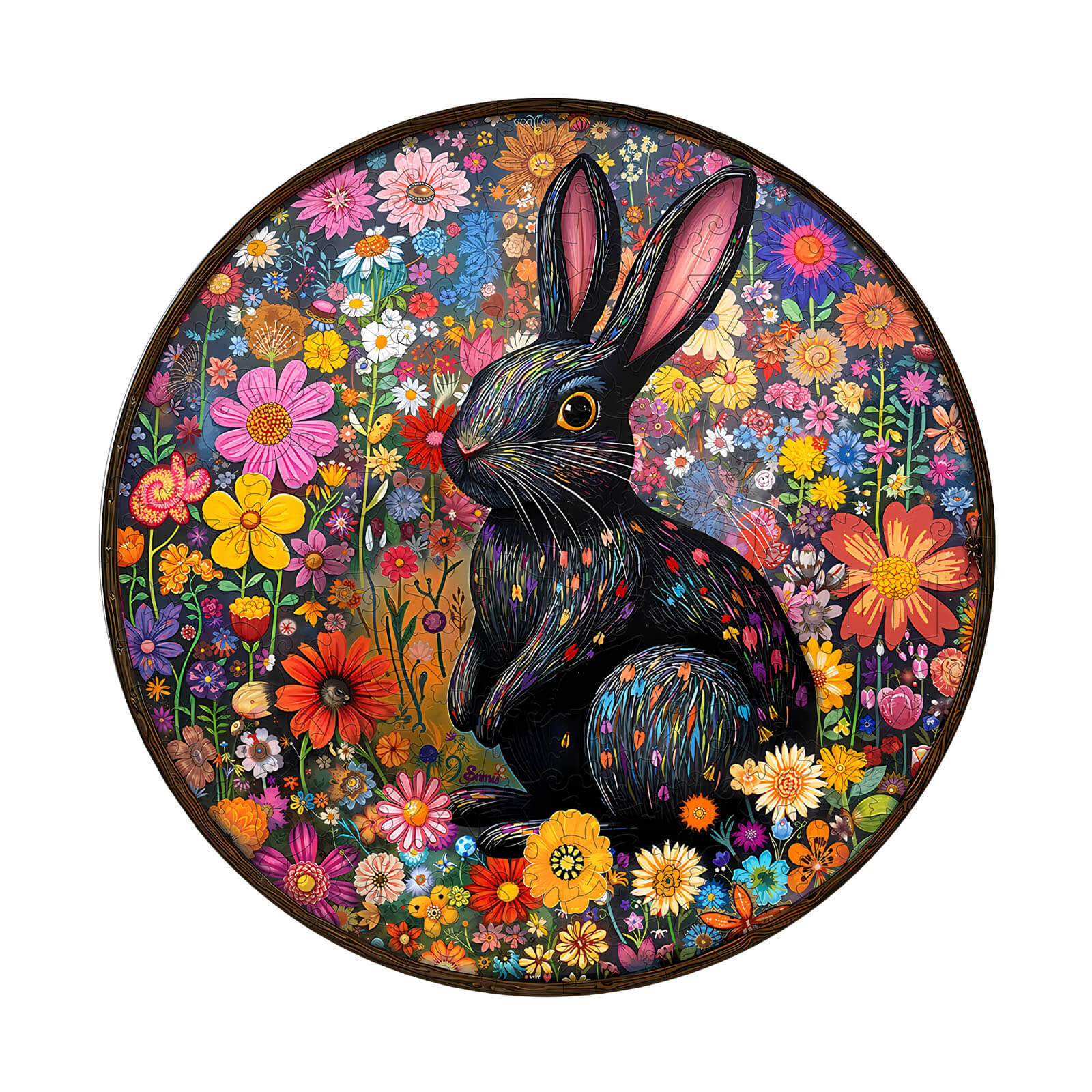 WOODBESTS |Fantasy Garden Guardian-Rabbit Wooden Puzzle – Woodbests